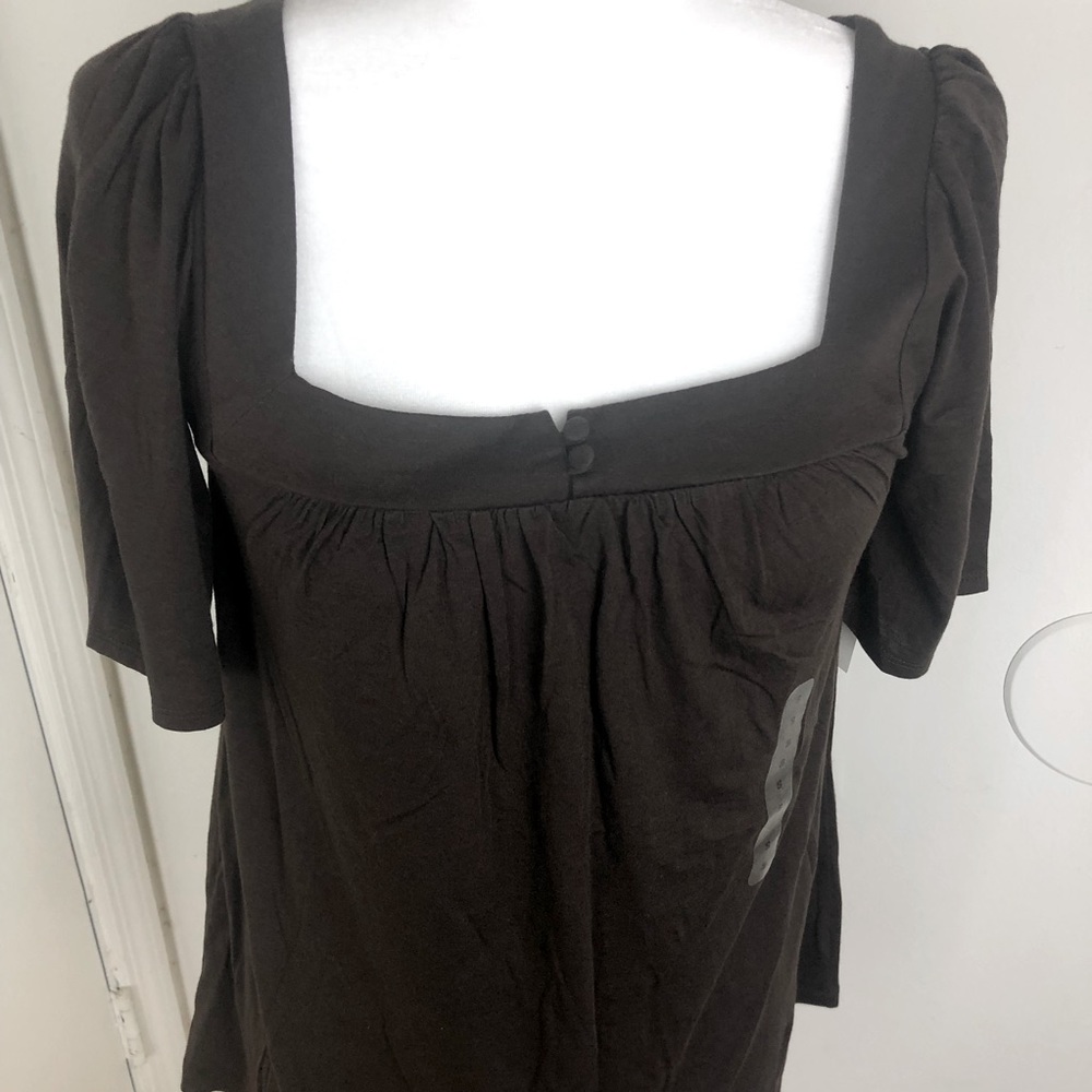 NWT Gap Small Square-Necked Short Sleeve Shirt